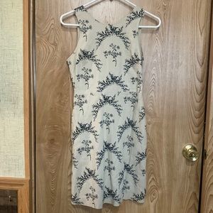 Gap Sz 00 super cute tank, mini dress with black print and pockets